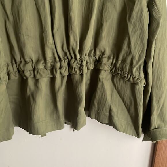 By Anthropologie Oversized Utility Jacket Moss - Picture 10 of 15